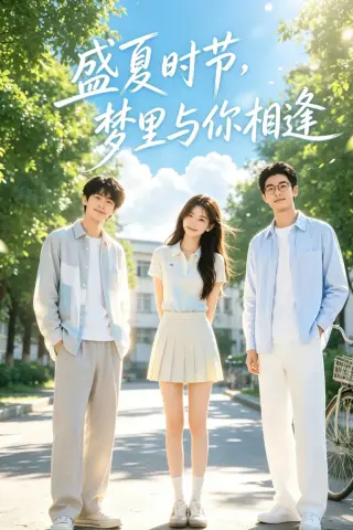《盛夏时节，梦里与你相逢（19集）AI短剧 (2026)》短剧封面