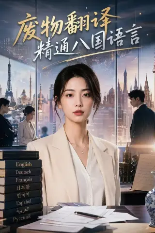 《废物翻译精通八国语言（54集）AI短剧（夸克网盘）》短剧封面