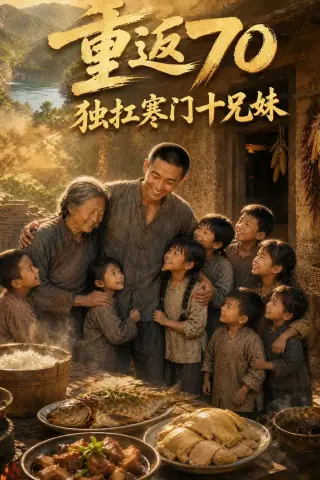 《重返70独扛寒门十兄妹（63集）AI短剧（夸克网盘）》短剧封面