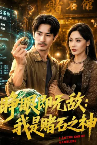 《睁眼即无敌：我是赌石之神（85集）何俊彦＆党孟宇（夸克网盘）》短剧封面