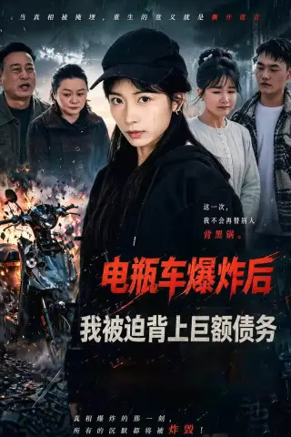 《电瓶车爆炸后，我被迫背上巨额债务（60集）耿池苏＆毕天昊（夸克网盘）》短剧封面