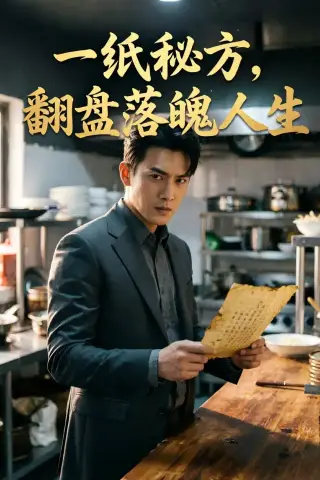 《一纸秘方，翻盘落魄人生（31集）AI短剧（夸克网盘）》短剧封面