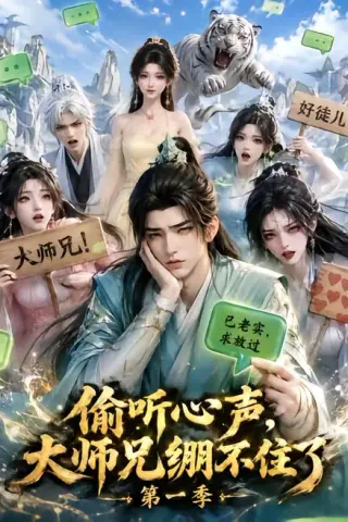 《偷听心声，大师兄绷不住了第一季（210集）（夸克网盘）》短剧封面