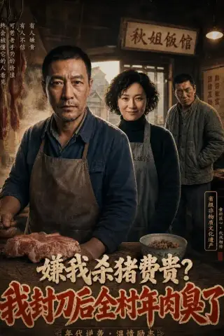 《嫌我杀猪费贵，我封刀后全村年肉臭了（30集）AI短剧（夸克网盘）》短剧封面