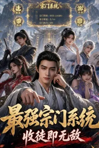 《最强宗门系统，收徒即无敌（62集）（百度网盘）》短剧封面