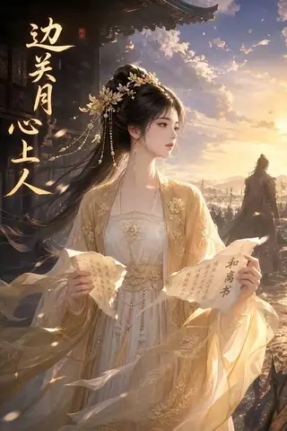 《边关月，心上人（22集）（百度网盘）》短剧封面