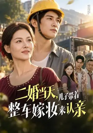 《二婚当天，儿子带着整车嫁妆来认亲（69集）张邺心&彭士腾（夸克网盘）》短剧封面