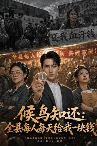 《候鸟知还：全县每人每天给我一块钱（69集）Ai短剧（百度网盘）》短剧封面