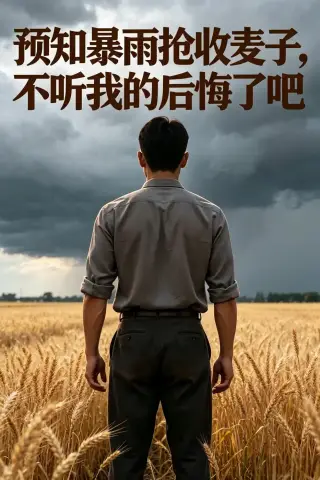 《预知暴雨抢收麦子，不听我的后悔了吧（42集）AI短剧（夸克网盘）》短剧封面