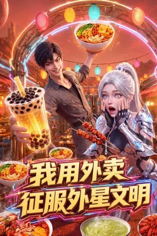 《我用外卖征服外星文明（40集）（夸克网盘）》短剧封面
