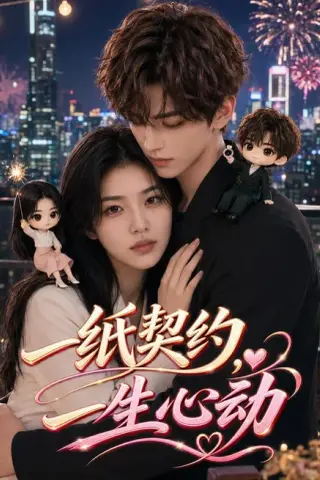 《一纸契约，一生心动（80集）（夸克网盘）》短剧封面