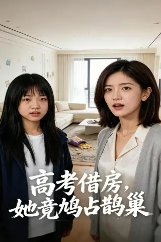 《高考借房，她竟鸠占鹊巢（55集）AI短剧（夸克网盘）》短剧封面
