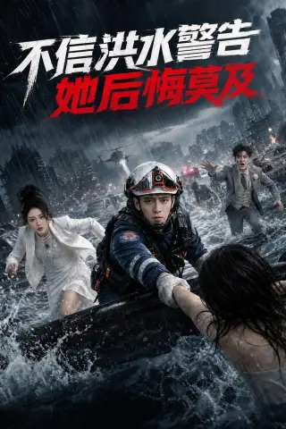 《不信洪水警告，她后悔莫及（57集）AI短剧（夸克网盘）》短剧封面