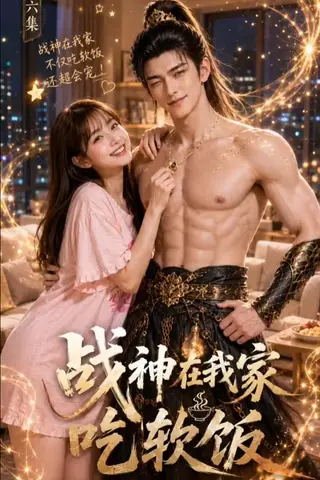 《AI擦边短剧：战神在我家吃软饭（迅雷网盘）》短剧封面