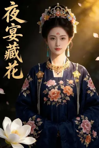 《夜宴藏花（59集）Ai短剧（百度网盘）》短剧封面
