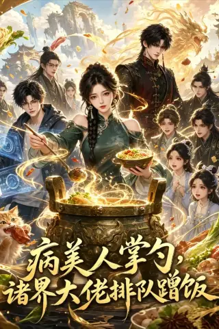 《病美人掌勺：诸界大佬排队蹭饭（20集）AI短剧 (2026)》短剧封面