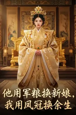《他用军粮换新娘，我用凤冠换余生（79集）AI短剧 (2026)》短剧封面
