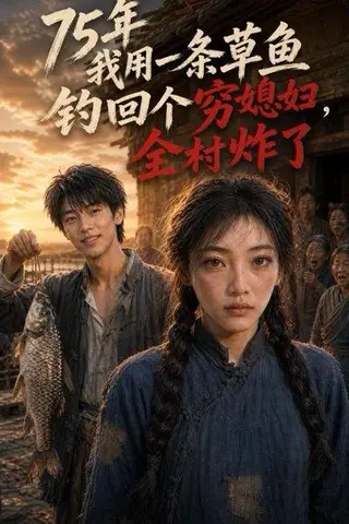 《75年我用一条草鱼钓回个穷媳妇，全村炸了（43集）Ai短剧（百度网盘）》短剧封面