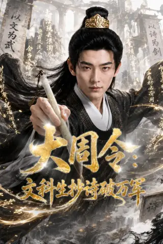 《大周令：文科生抄诗破万军（72集）AI短剧（夸克网盘）》短剧封面