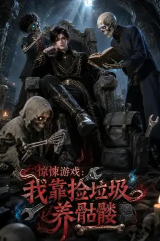 《惊悚游戏：我靠捡垃圾养骷髅（67集）（夸克网盘）》短剧封面