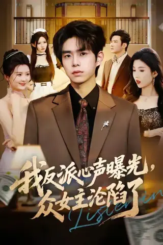 《我反派心声曝光，女主沦陷了（70集）柯博伦＆摸鱼猫（夸克网盘）》短剧封面
