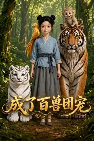 《成了百兽团宠（35集）（夸克网盘）》短剧封面