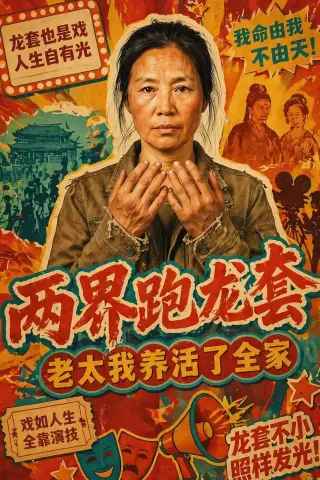 《两界跑龙套，老太我养活了全家（80集）（夸克网盘）》短剧封面