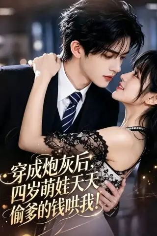 《穿成炮灰后，四岁萌娃天天偷爹的钱哄我！（3集）AI短剧 (2026)》短剧封面