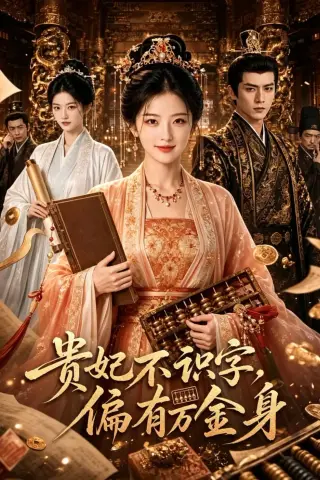 《贵妃不识字，偏有万金身（45集）（夸克网盘）》短剧封面