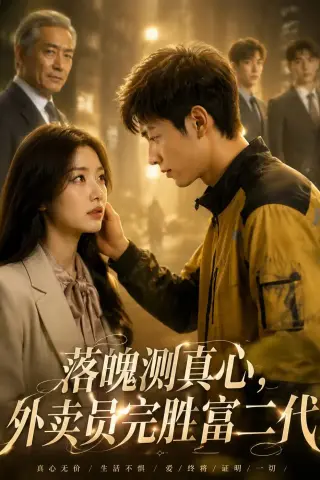 《落魄测真心，外卖员完胜富二代（41集）AI短剧 (2026)》短剧封面