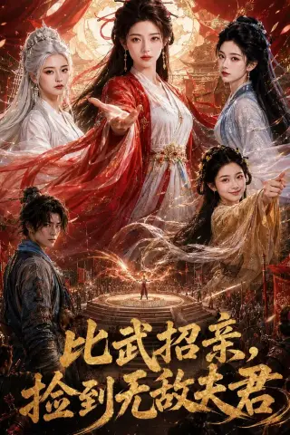 《比武招亲，捡到无敌夫君（75集）AI短剧（夸克网盘）》短剧封面