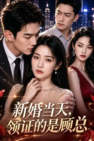 《新婚当天，领证的是顾总（35集）AI短剧（夸克网盘）》短剧封面