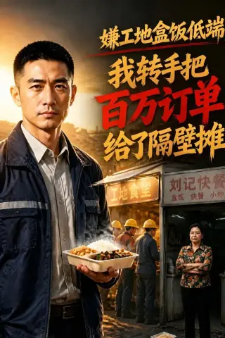《嫌工地盒饭低端？我转手把百万订单给隔壁摊（65集）AI短剧 (2026)》短剧封面