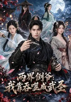 《两届倒爷我靠吞噬成武圣(73集)董佳霖&王若妍(夸克网盘)》短剧封面