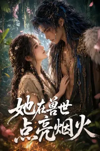 《她在兽世点亮烟火（55集）（夸克网盘）》短剧封面