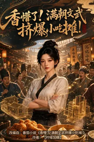 《香懵了!满朝文武挤爆小吃摊!（43集）（夸克网盘）》短剧封面