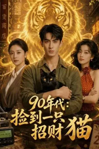 《90年代：捡到一只招财猫（54集）（百度网盘）》短剧封面