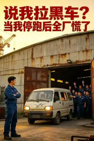 《说我拉黑车？当我停跑后全厂慌了（55集）AI短剧（夸克网盘）》短剧封面