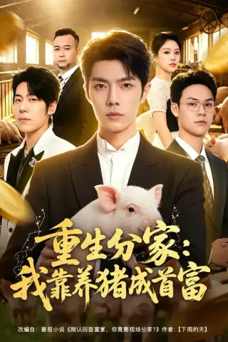 《重生分家：我靠养猪成首富（69集）高铭屿＆李瑞欣（夸克网盘）》短剧封面