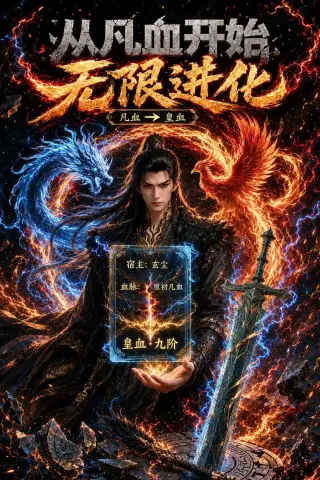 《从凡血开始无限进化（55集）AI短剧（夸克网盘）》短剧封面