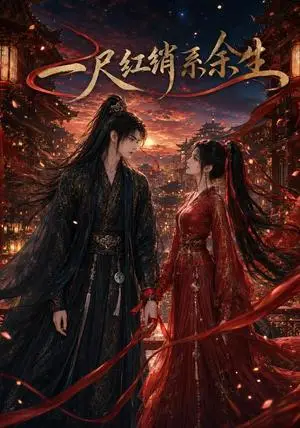 《一尺红绳系余生（60集）AI短剧（夸克网盘）》短剧封面