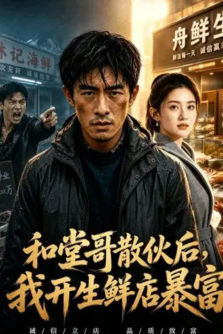 《和堂哥散伙后，我开生鲜店暴富（37集）Ai短剧（百度网盘）》短剧封面