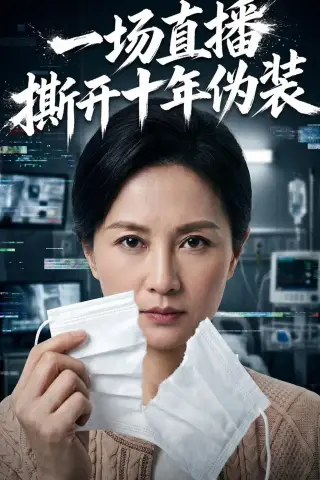 《一场直播撕开十年伪装（65集）AI短剧（夸克网盘）》短剧封面