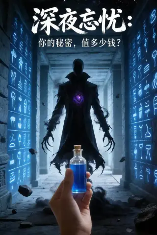 《深夜忘忧：你的秘密，值多少钱？（12集）Ai短剧（夸克网盘）》短剧封面