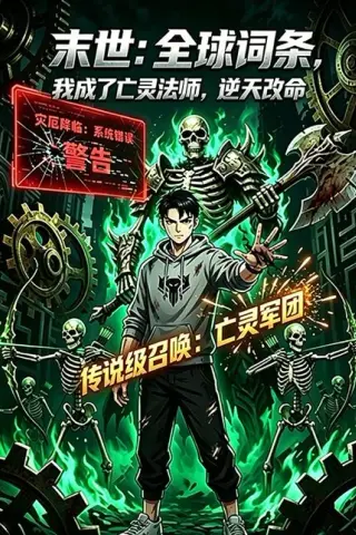 《末世：全球词条，我成了亡灵法师，逆天改命（25集）动漫（百度网盘）》短剧封面