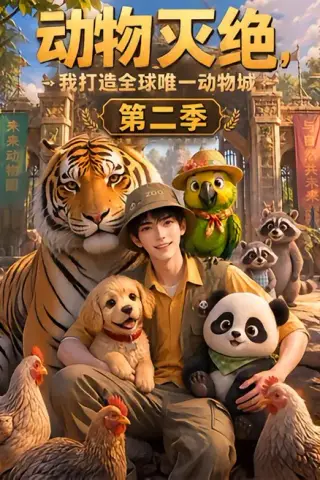 《动物灭绝，我打造全球唯一动物城第二季（124集）（夸克网盘）》短剧封面