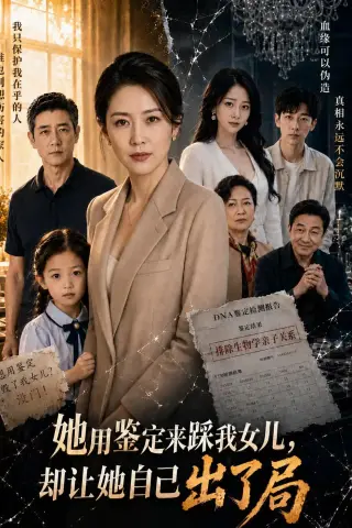 《她用鉴定来踩我女儿，却让她自己出了局（33集）AI短剧（夸克网盘）》短剧封面
