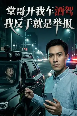 《堂哥开我车酒驾：我反手就是举报（40集） AI短剧（夸克网盘）》短剧封面