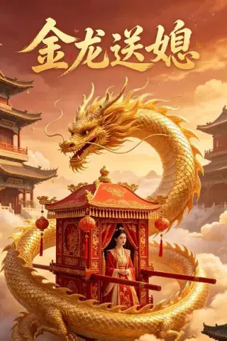 《金龙送媳（30集）AI短剧（夸克网盘）》短剧封面