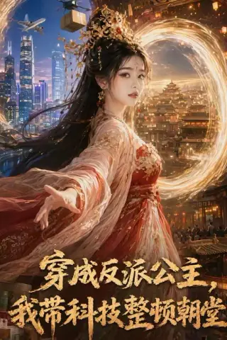 《穿成反派公主，我带科技整顿朝堂（70集）（夸克网盘）》短剧封面